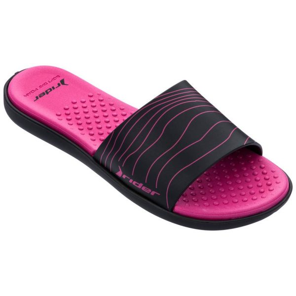 Rider Splash II Slide női papucs - fekete/rózsaszín